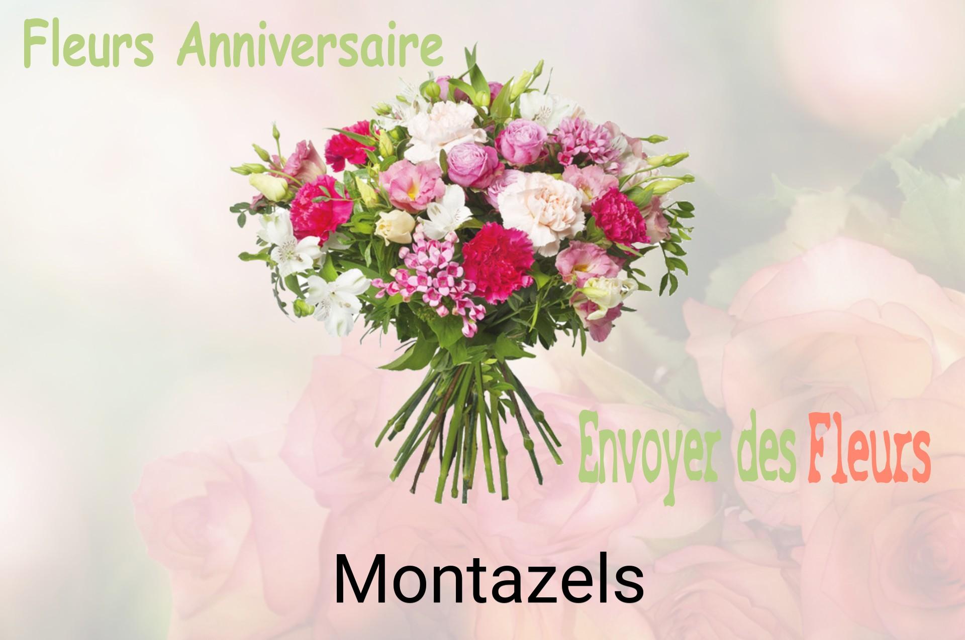 Bouquet de fleurs d’anniversaire livré à Montazels